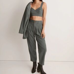 Madewell Pleated Tapered Pants